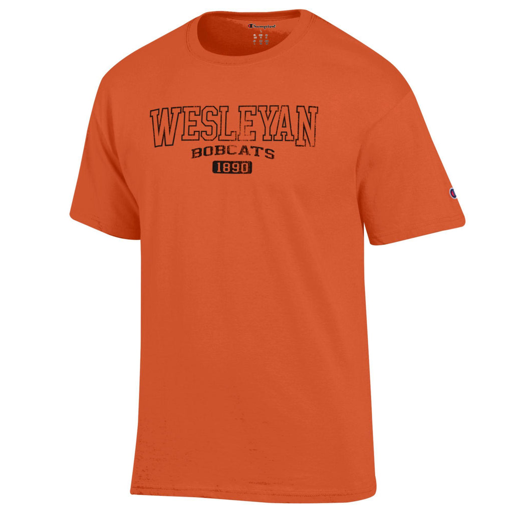 Champion Orange Wesleyan T-shirt