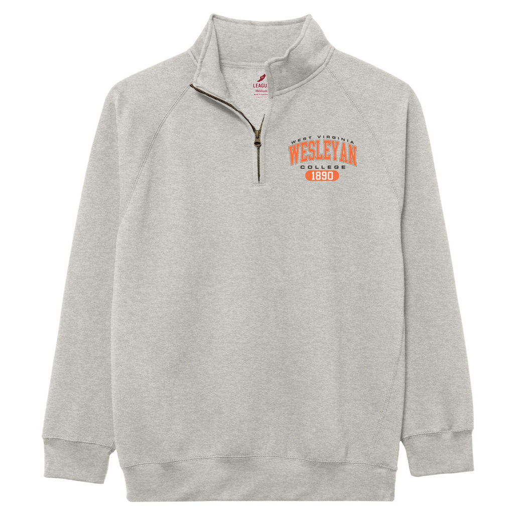 League Oatmeal Quarter Zip Sweatshirt
