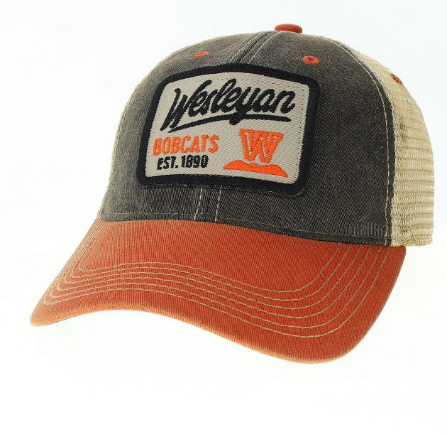 Legacy black and orange trucker hat